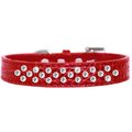 Mirage Pet Products Sprinkles Clear Jewel Croc Dog CollarRed Size 12 720-07 RDC12